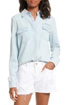Women's Frame Denim Military Shirt - Blue
