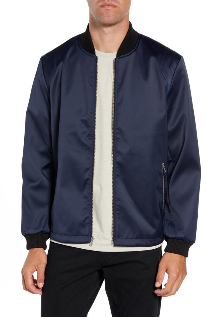 Men's Calibrate Sateen Bomber Jacket - Blue