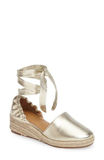 Women's Marc Fisher Ltd Baylee Wraparound Wedge M - Metallic
