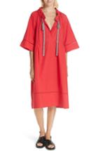 Women's Lee Mathews Miller Cotton Poplin Dress - Pink