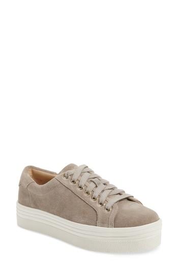 Women's Marc Fisher D Emmy Platform Sneaker, Size 9 M - Beige