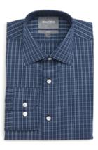 Men's Bonobos Kerry Slim Fit Stretch Check Dress Shirt .5 33 - Blue