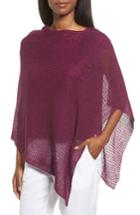 Women's Eileen Fisher Organic Linen Poncho, Size - Purple