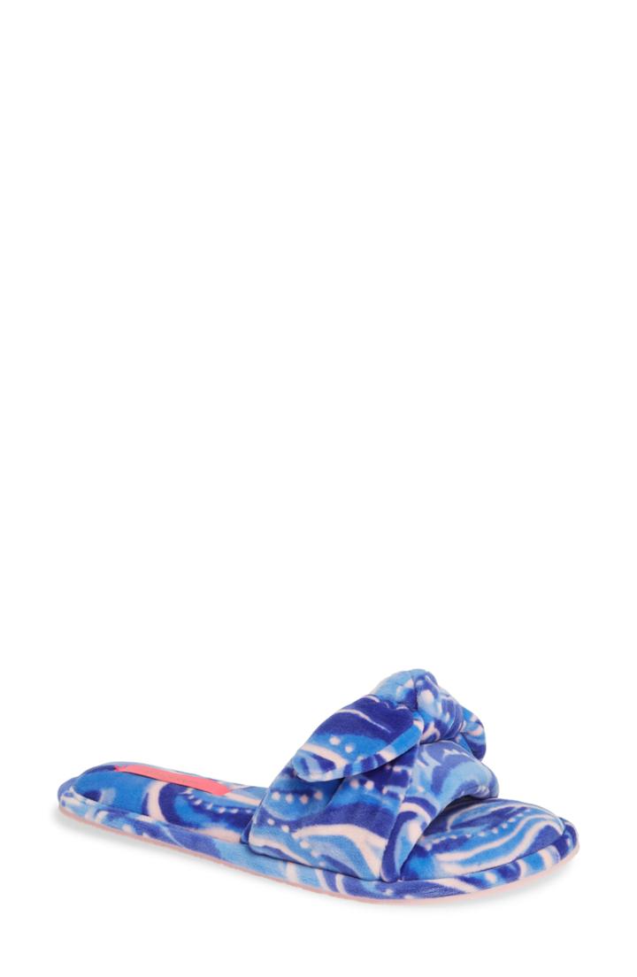 Women's Lily Pulitzer Shoreline H Slipper, Size 5/6 M - Blue