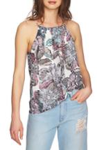 Women's 1.state Print Halter Style Tank - Ivory