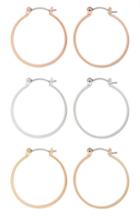 Women's Topshop Set Of 3 Hoop Earrings