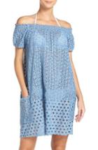 Women's Muche Et Muchette Juan Off The Shoulder Cover-up Dress, Size - Blue