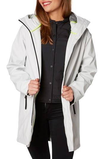 Women's Helly Hansen Copenhagen Hooded Rain Jacket - White