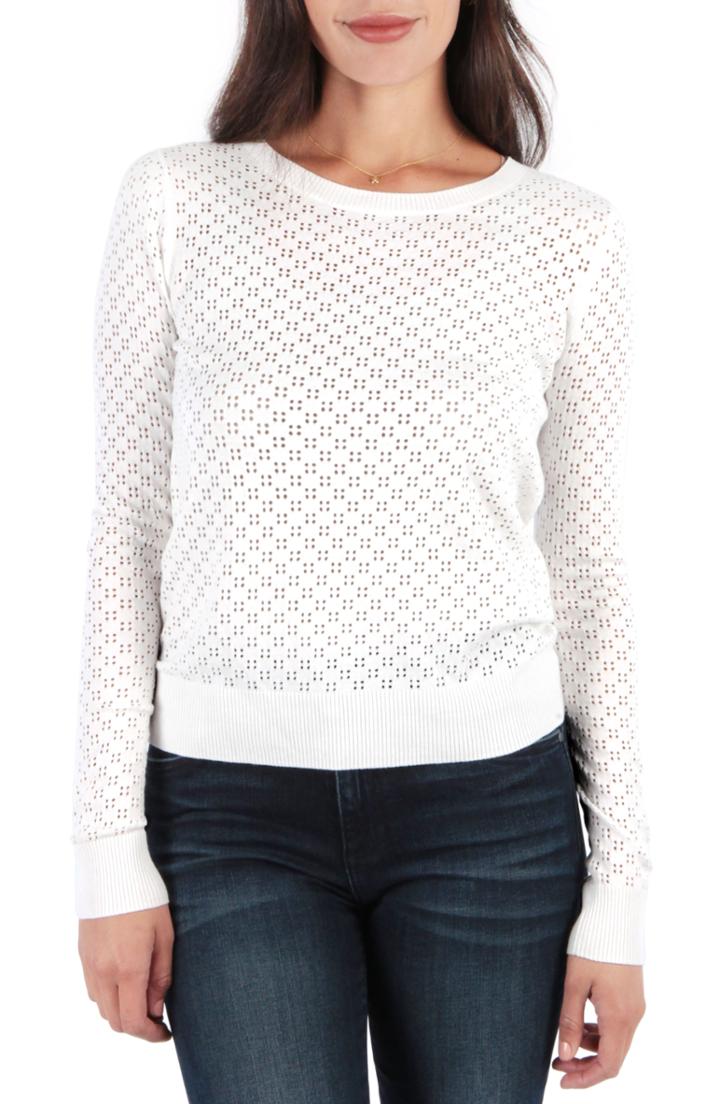 Women's Kut From The Kloth Edythe Pullover - White