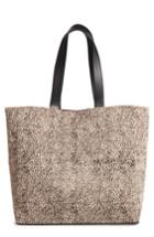 Amuse Society Carry On Faux Calf Hair Tote - Beige