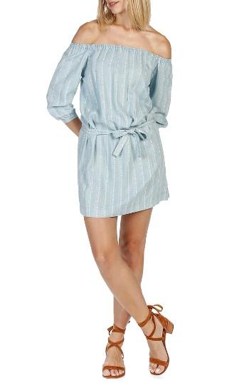 Women's Paige Beatrice Chambray Off The Shoulder Dress