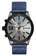 Men's Diesel The Rasp Chronograph Leather Strap Watch, 46mm