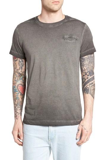 Men's Diesel T-diego-jamy Burnout Pocket T-shirt - Black