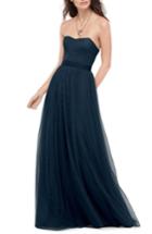 Women's Wtoo Bobbinet Strapless Gown - Blue