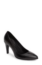 Women's Ecco Shape 75 Pointy Toe Pump -4.5us / 35eu - Black