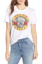 Women's Treasure & Bond Guns N Roses Graphic Tee, Size - White