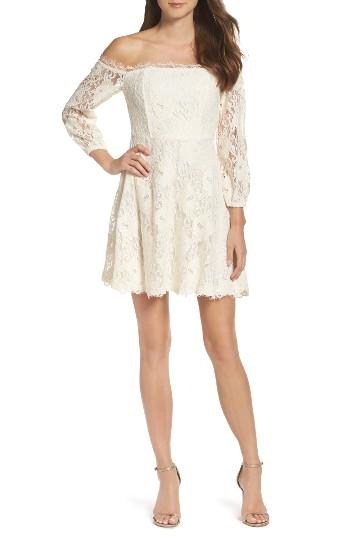 Women's Bb Dakota Jasmin Off The Shoulder Lace Dress
