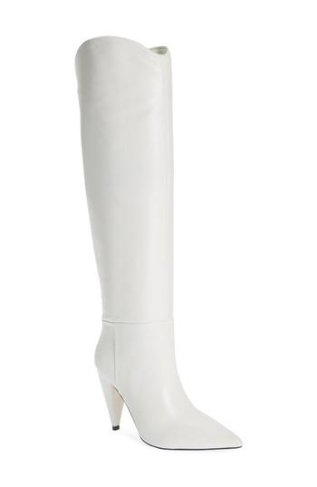 Women's Marc Fisher Ltd Hanny Slouchy Knee High Boot M - White