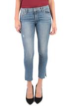 Women's Kut From The Kloth Reese Side Slit Ankle Straight Leg Jeans - Blue