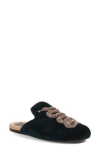 Women's Gucci Lawrence Snake Mule .5us / 36.5eu - Green