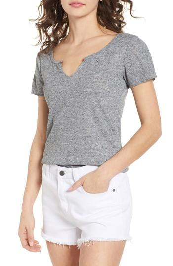 Women's Pst By Project Social T Notch Neck Tee - Black