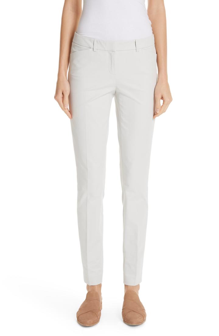 Women's Lafayette 148 New York Manhattan Skinny Pants - White