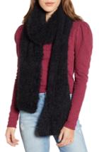 Women's Treasure & Bond Eyleash Knit Muffler, Size - Black