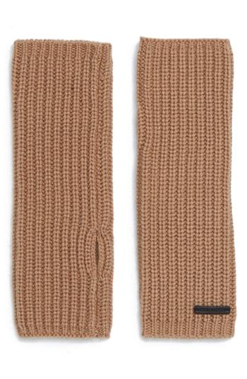 Women's Allsaints Half-cardigan Stitch Arm Warmers, Size - Beige