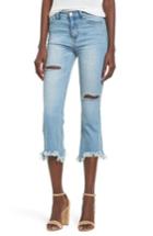 Women's Evidnt Ripped Fray Hem Crop Jeans