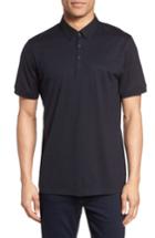 Men's Calibrate Trim Fit Pocket Polo, Size - Blue