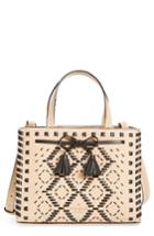 Kate Spade New York Woven Small Hayes Street - Isobel Leather Satchel - Beige