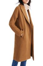 Women's Madewell Atlas Cocoon Coat - Brown