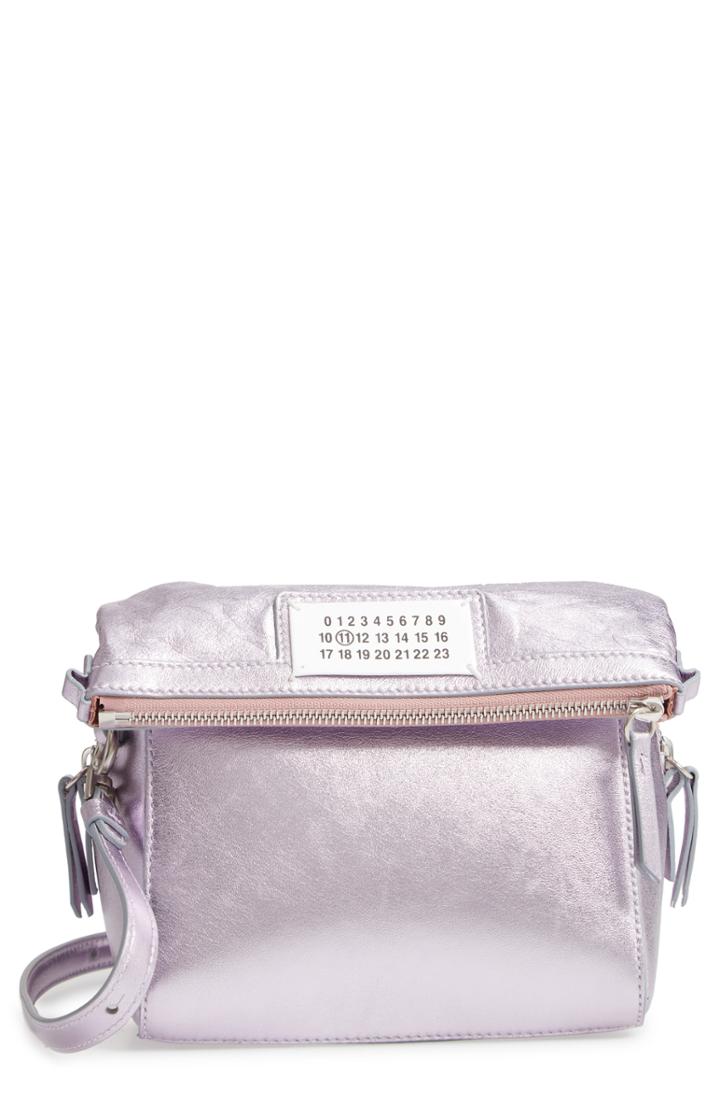 Maison Margiela 5ac Metallic Leather Camera Bag - Pink