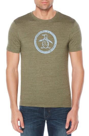 Men's Original Penguin Circle Logo T-shirt, Size - Green