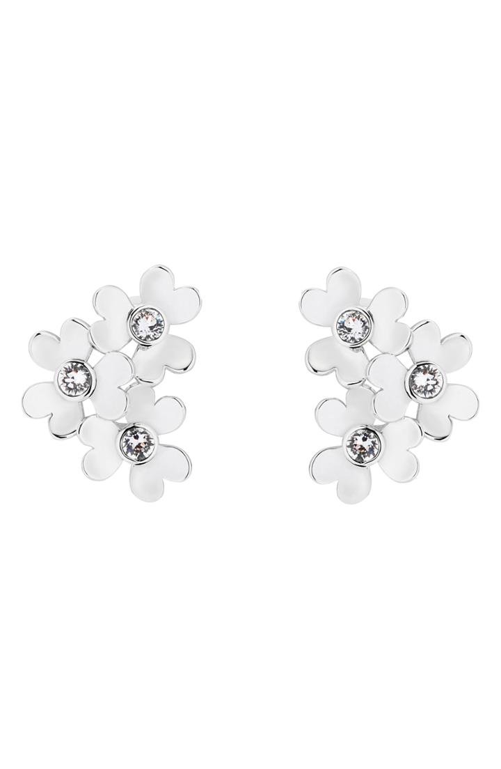 Women's Ted Baker London Harela Heart Blossom Clip Earrings