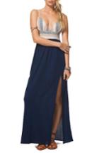 Women's Rip Curl Beach Comber Maxi Dress - Blue