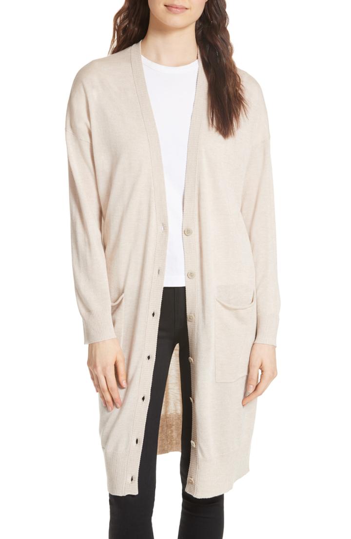 Women's Atm Anthony Thomas Melillo Long Silk Blend Cardigan
