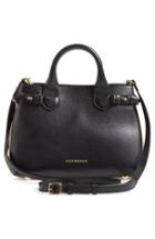 Burberry 'small Banner' Leather Tote -