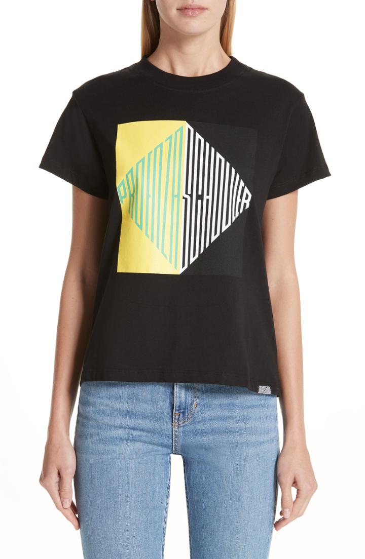 Women's Rag & Bone/jean Reily Deep V-neck Cotton Blend Tee