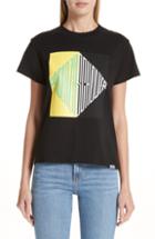 Women's Rag & Bone/jean Reily Deep V-neck Cotton Blend Tee