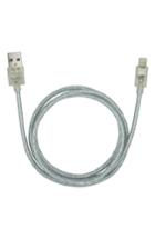 Candywirez 3-foot Clear Sparkle Lightning Charging Cable & Wall Charging Kit