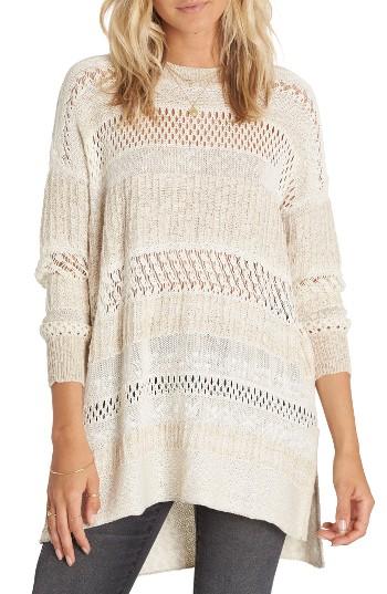 Women's Billabong Wandering Wonderland Open Knit Sweater