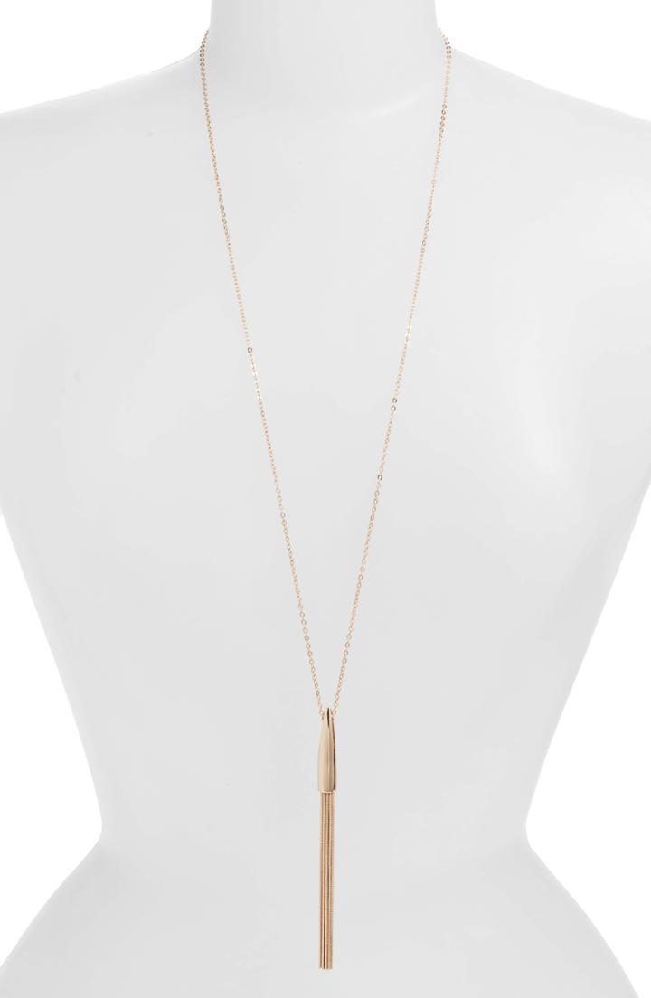 Women's Halogen Snake Chain Tassel Pendant