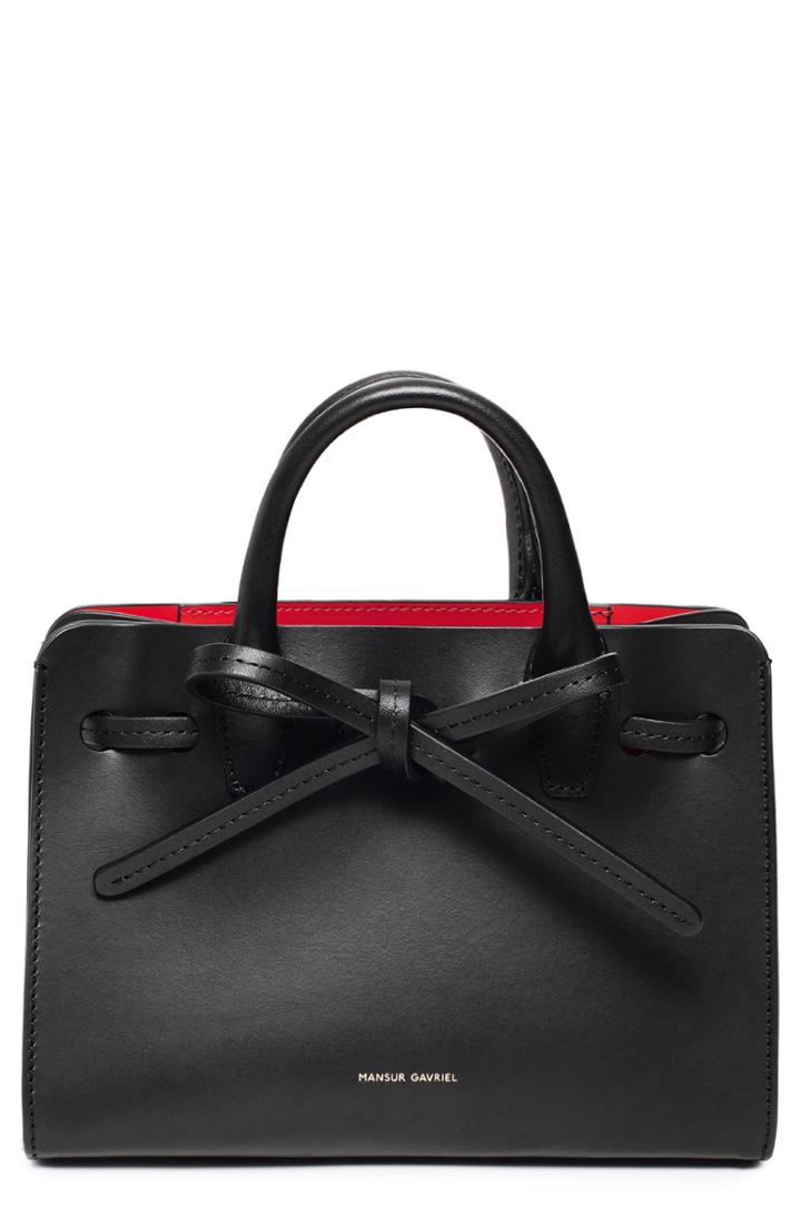 Mansur Gavriel Mini Mini Sun Leather Bag -