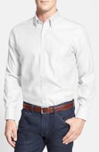 Men's Peter Millar 'nanoluxe' Regular Fit Wrinkle Free Sport Shirt - White