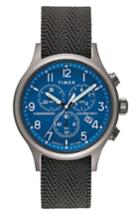 Men's Timex Allied Chronograph Woven Strap Watch, 42mm