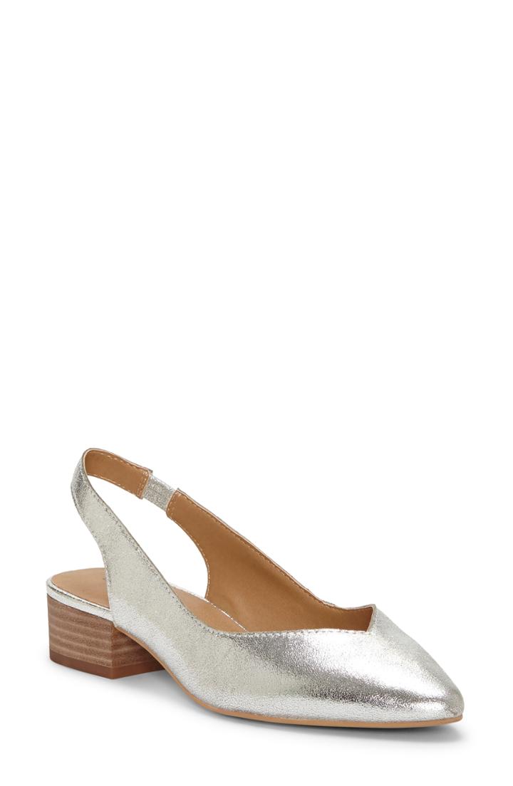 Women's Lucky Brand Caedmam Slingback Pump M - Metallic