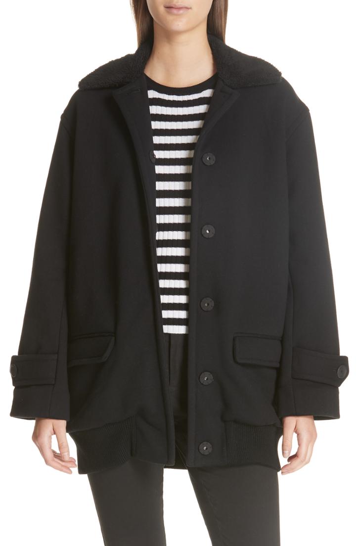 Women's Atm Anthony Thomas Melillo Chunky Knit Coat - Black