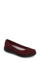 Women's Clarks Jocolin Myla Flat M - Burgundy