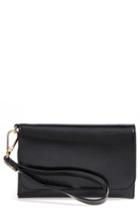 Women's Nordstrom Trifold Leather Wallet - Black